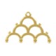 Cymbal ™ DQ metal ending Lakos IV for 8/0 beads - Gold